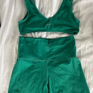 Green SET Activewear Sports Bra and Leggings